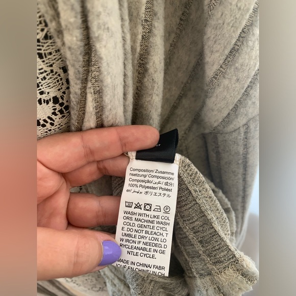 Light grey ribbed cardigan - Picture 7 of 9